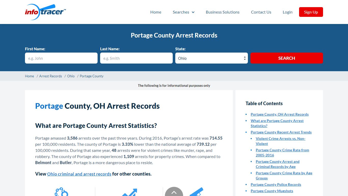 Portage County, OH Arrests, Mugshots & Jail Records - InfoTracer