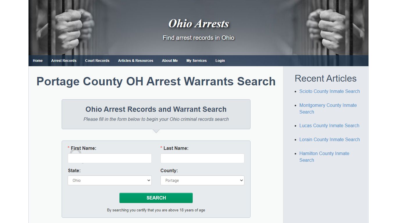 Portage County OH Arrest Warrants Search - Ohio Arrests