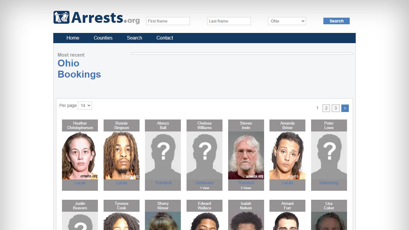 Ohio Arrests and Inmate Search